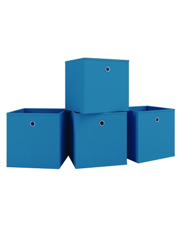 VCM  4er Set Faltbox Klappbox Kiste Boxas in Blau