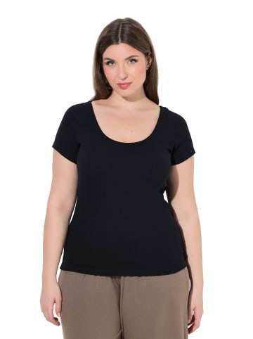 Ulla Popken Strick-Top in schwarz