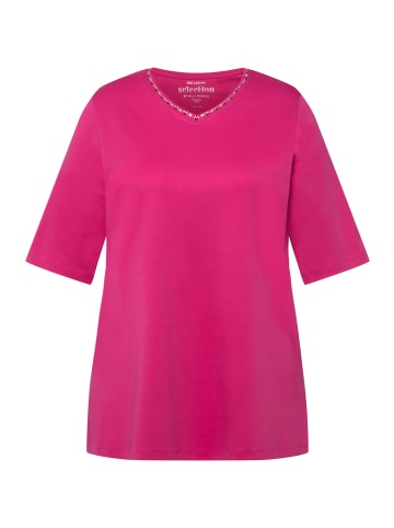 Ulla Popken Shirt in fuchsia pink