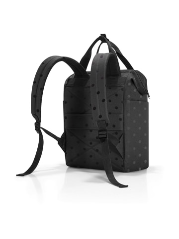 Reisenthel travelling allrounder R - Rucksack 40 cm (leo vanilla) in glossy dots black