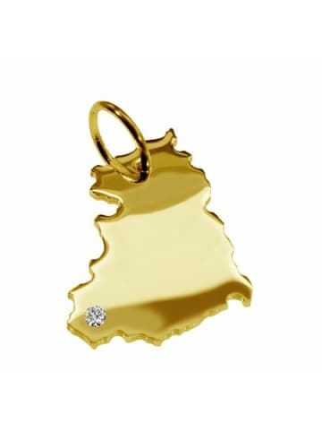 Schmuckador Anhänger DDR mit Brillant 585 Gelbgold in gold