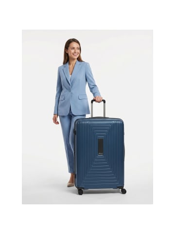 Redolz Essentials 14 4 Rollen Trolley L 77 cm mit Dehnfalte dark blue metallic
