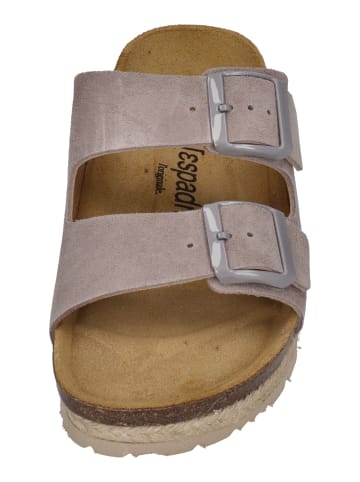 Espadrij l'orginale Pantoletten AMI VELOUR in grau