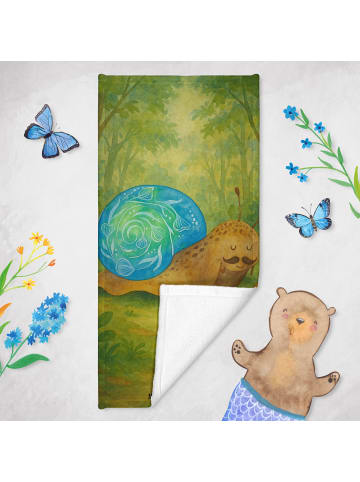 Mr. & Mrs. Panda sporthandtuch Schnecke Sir Design ohne Spruch in Gelb Pastell