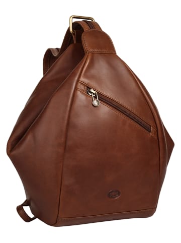 piké Rucksack echt Leder in braun