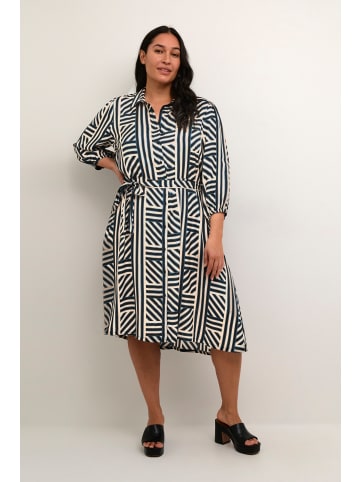 KAFFE curve Kleid KCfia in Sand Dollar Graphic Stripe