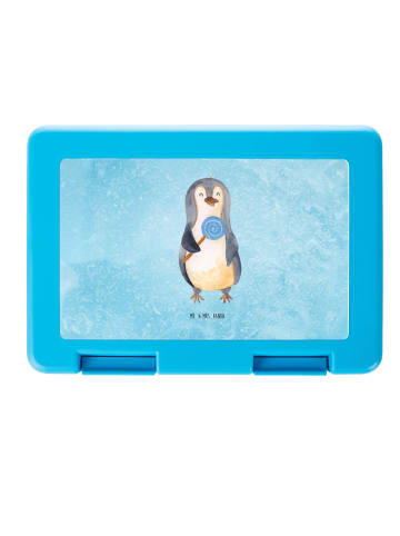 Mr. & Mrs. Panda Brotdose Pinguin Lolli ohne Spruch in Eisblau
