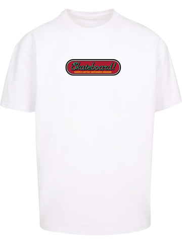 Merchcode T-Shirt "The Skateboard Magazin Cover No 11 Oversize Tee" in Weiß