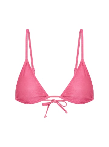 LSCN BY LASCANA Triangel-Bikini-Top in pink glitter