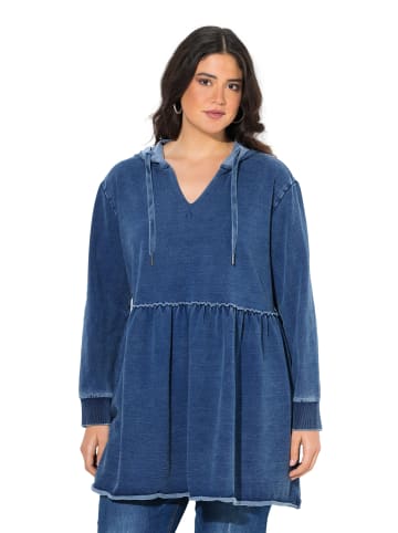 Ulla Popken Sweatshirt in indigo denim