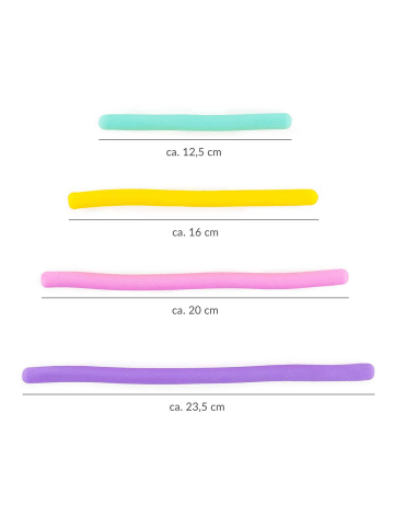 Trend Design Powerschnur Set Regenbogen Glitzer 4 St. Sensorik-Spielzeug 3+
