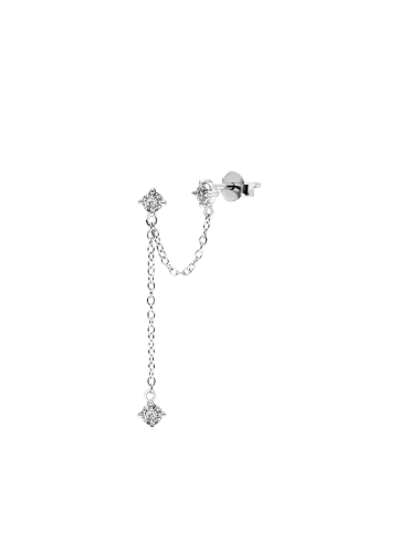 Lucardi 925 Silber Ohrringe Rund