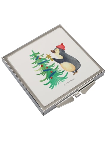 Frauenspiegel Pinguin Weihnachtsbaum ohne Spruch in Weiß