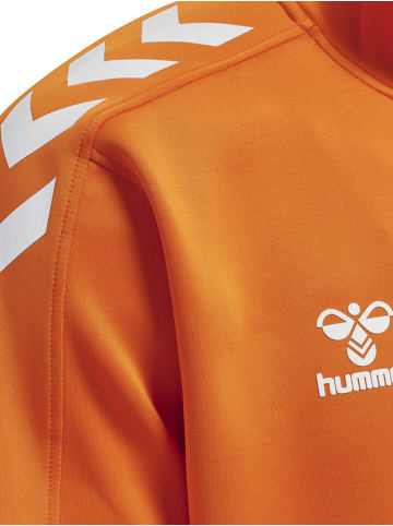 Hummel Hummel Zip Jacke Hmlcore Multisport Unisex Erwachsene Atmungsaktiv Feuchtigkeitsabsorbierenden in ORANGE TIGER