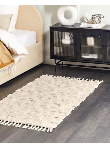 Beliani Kurzflor ITANAGAR in Beige - (W) 80 x (H) 1.5 x (L) 150 cm