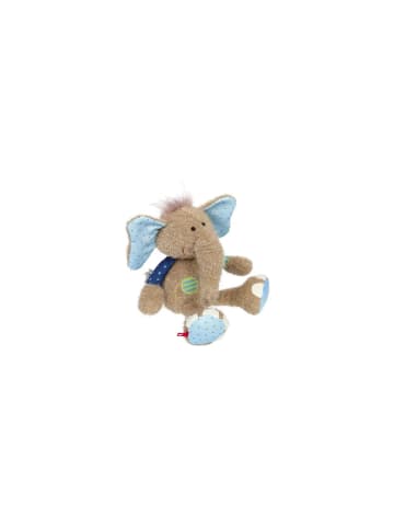 Sigikid Kuscheltier Elefant, blau, Patchwork Sweety, 6 Monate - 8 Jahre
