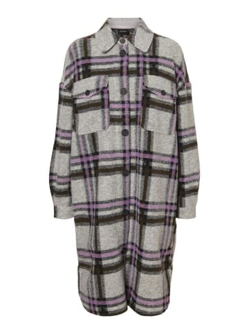 Vero Moda Mantel in Light Grey Melange