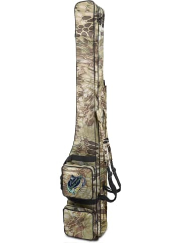 Normani Outdoor Sports Rutentasche 1,50 m RodBox Triple in Waldtarn