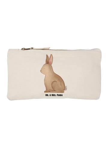 Mr. & Mrs. Panda kosmetiktäschchen Hase Sitzen ohne Spruch in Weiß