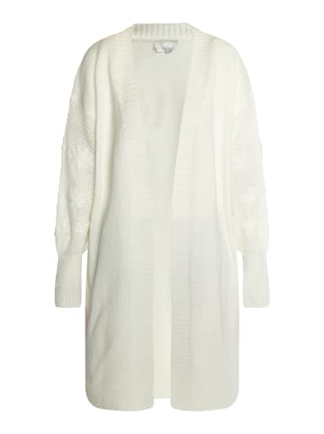 Usha Damen Strickcardigan in Wollweiss