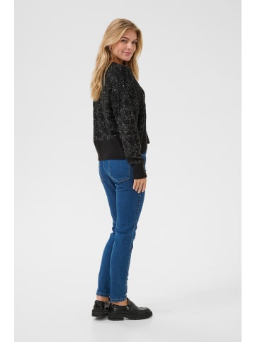 Kaffe Strickpullover KAmirjam Oversize fit in Black Deep