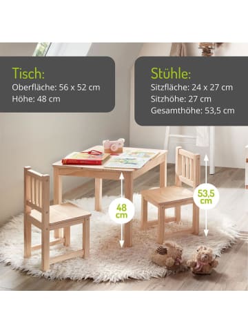BOMI 3-tlg. Kindersitzgruppe Amy in Naturbelassen