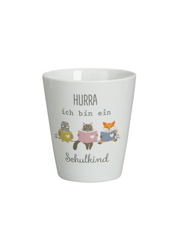 Krasilnikoff Happy Mug Ich bin ein Schulkind in weiss