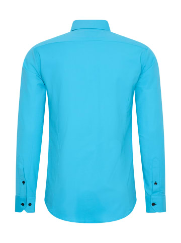 Rusty Neal Business Hemd Slim Fit Premium Cotton-Stretch in Türkis