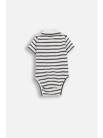 Coccodrillo Kurzarm-Body mit Streifen in dunkelblau