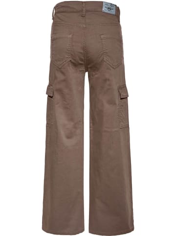 Blue Effect Wide Leg Pant slim fit - schmaler Bund in rotbraun