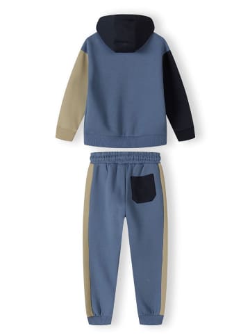 Minoti 2tlg. Set: Trainingsanzüge 19fleece44 in blau