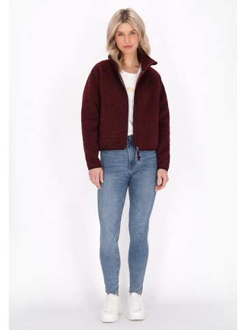 Schmuddelwedda Jacket in burgundy melange