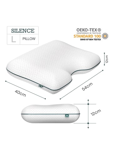 smartsleep Kissen Silence Pillow (54 x 40 x 9 - 12 cm)