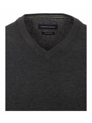 CASAMODA V-Pullover für Herren in anthrazit