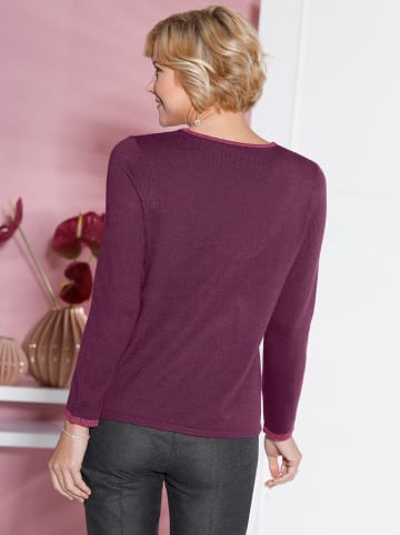 WITT WEIDEN Pullover in brombeer-gemustert