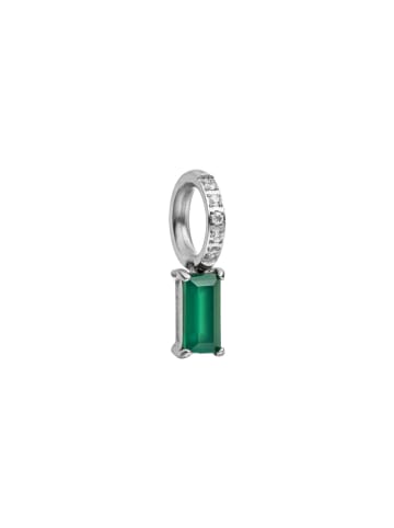 PURELEI Charm Geburtsstein Mai Chrysopras Silber