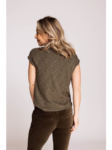 ZHRILL T-Shirt ZHHOLLIE LUREX DARK GREEN in DARK GREEN
