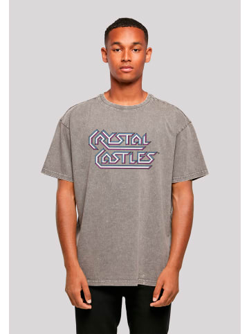 F4NT4STIC Oversize T-Shirt Atari Crystal Castles Retro Gaming in Asphalt
