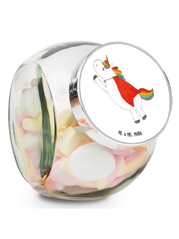 Mr. & Mrs. Panda glas für gewürze Einhorn Geburtstag ohne Spruch in Weiß