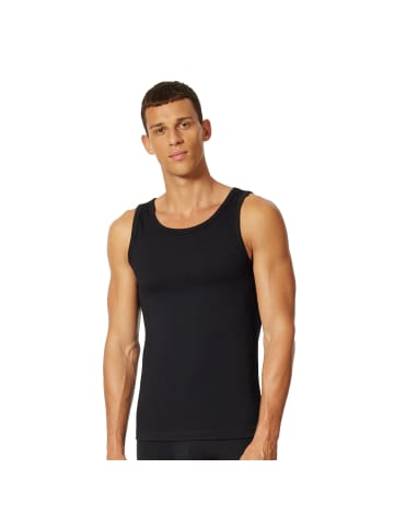 UNCOVER BY SCHIESSER Unterhemd 4er Pack in Schwarz / Weiß