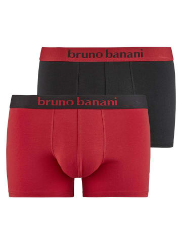 Bruno Banani Boxershort 2er Pack in Rosenrot/Schwarz