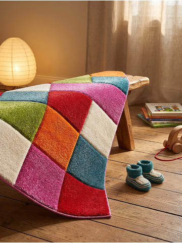 KADIMA DESIGN Kinderteppich Kinder-Motiv Kinderzimmer pflegeleicht Spielzimmer in Mehrfarbig