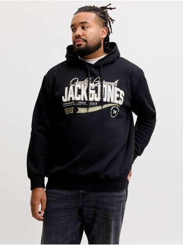 JACK & JONES PLUS Kapuzenpullover in Black