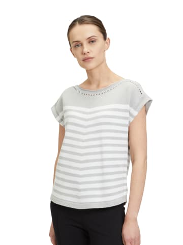 Betty Barclay Strick-Top mit Ringel in Patch Grey/White