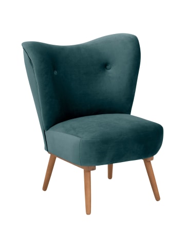 58 aufm Kessel COCKTAILSESSEL Kayra Samtvelours azur