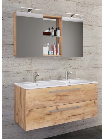 ebuy24 Badmöbelset BudasiSS Eiche 111 x 47 cm