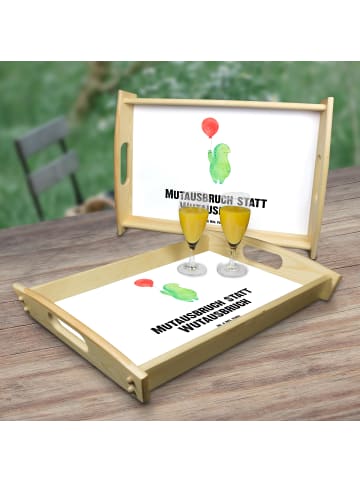 Mr. & Mrs. Panda Dekotablett Schildkröte Luftballon mit Spruch in Weiß