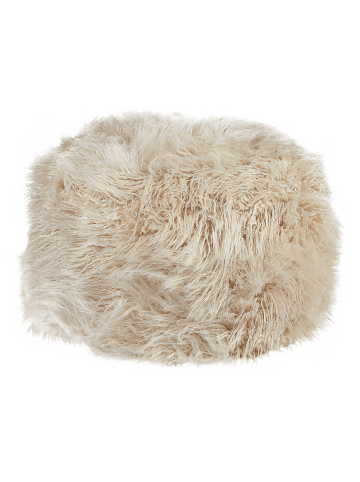 Beliani Pouf TUKKI in Beige - (W) 50 x (H) 30 x (L) 50 cm