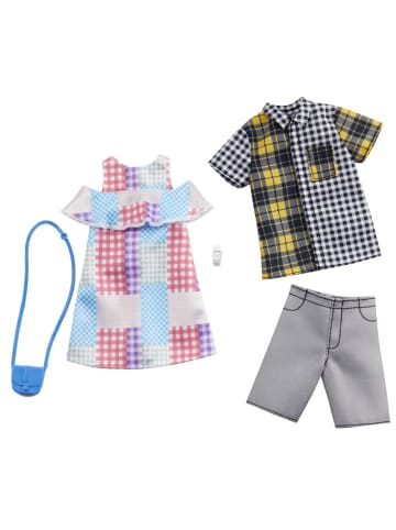 Barbie Plaid Fashion | Mattel Garderoben Set | Barbie & Ken Puppen-Kleidung