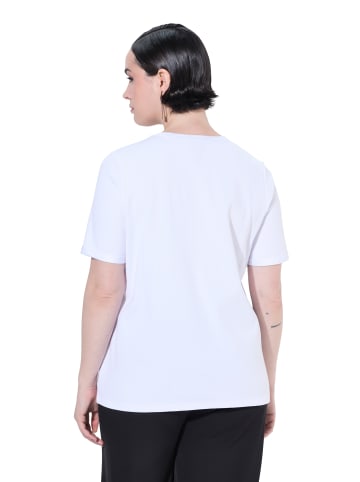 Ulla Popken Shirt in schneeweiß